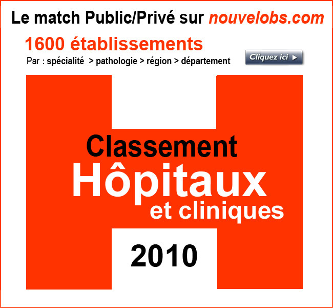 Le classement des h&ocirc;pitaux et cliniques 2009-2010